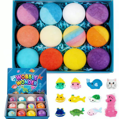 12-Piece Ocean Surprise Toy Bath Bomb Set