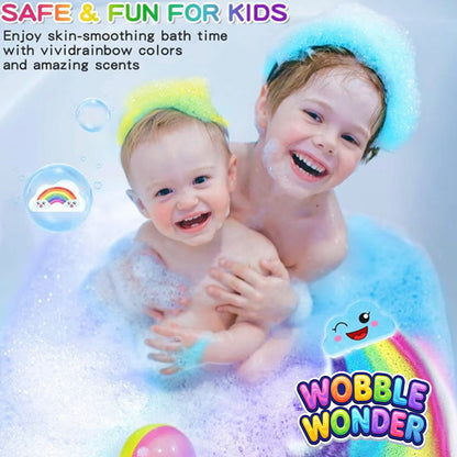 Wobble Wonder™ Magical Rainbow Bath Balls