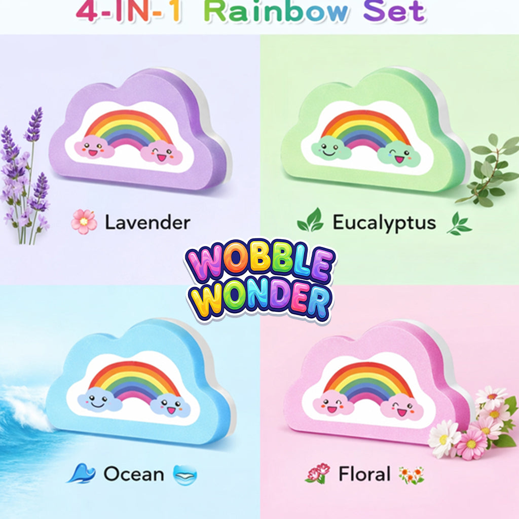 Wobble Wonder™ Magical Rainbow Bath Balls