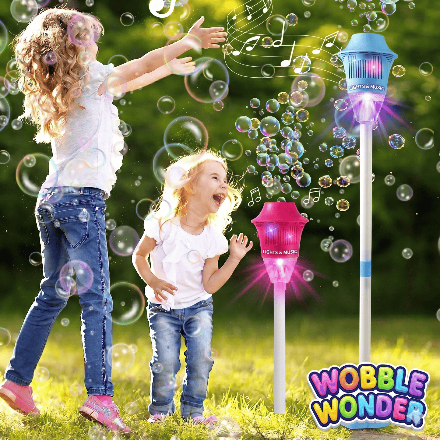 Wobble Wonder™ Bubble LED Fountain