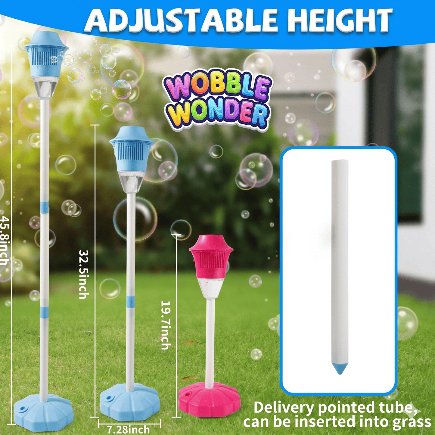 Wobble Wonder™ Bubble LED Fountain