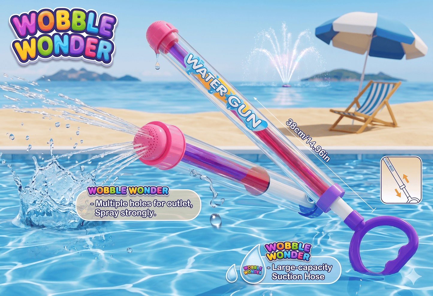 Wobble Wonder™ Sprinkler Fountain Stick