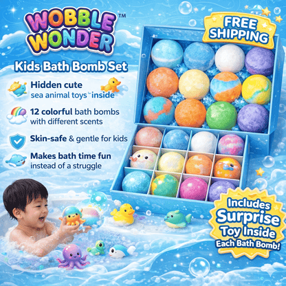 12-Piece Ocean Surprise Toy Bath Bomb Set